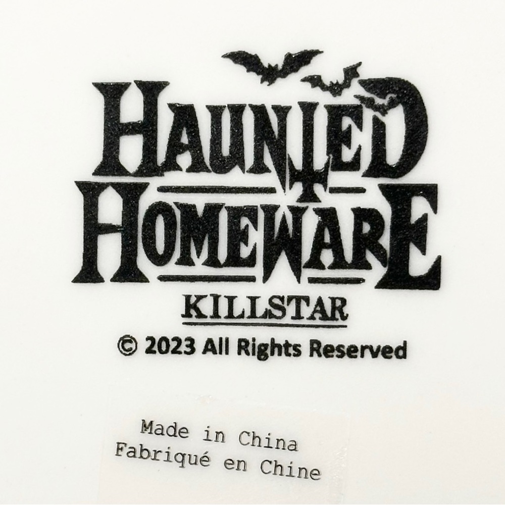 Killstar Teapot 38.7 oz Calagari Ceramic Black White Stripe - Picture 8 of 9